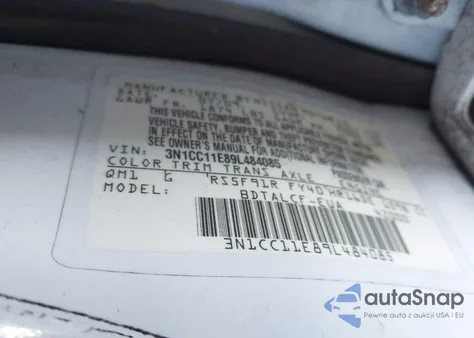 2009 Nissan Versa 1.6 from USA, damaged, VIN 3N1CC11E89L484085